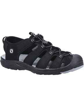 Skechers mens closed hot sale toe sandals