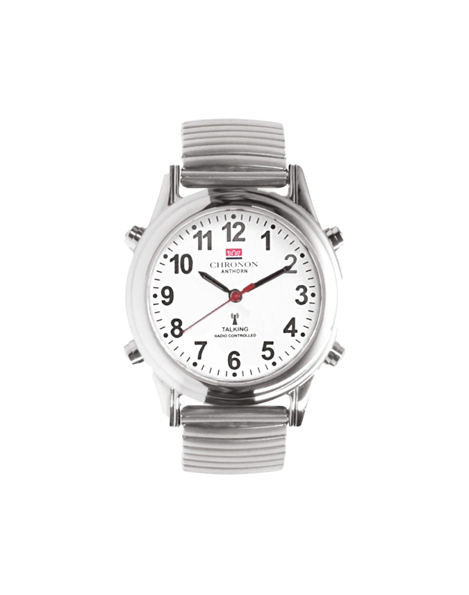 Chronon Atomic Talking Watch with Expandable Stainless Steel Strap