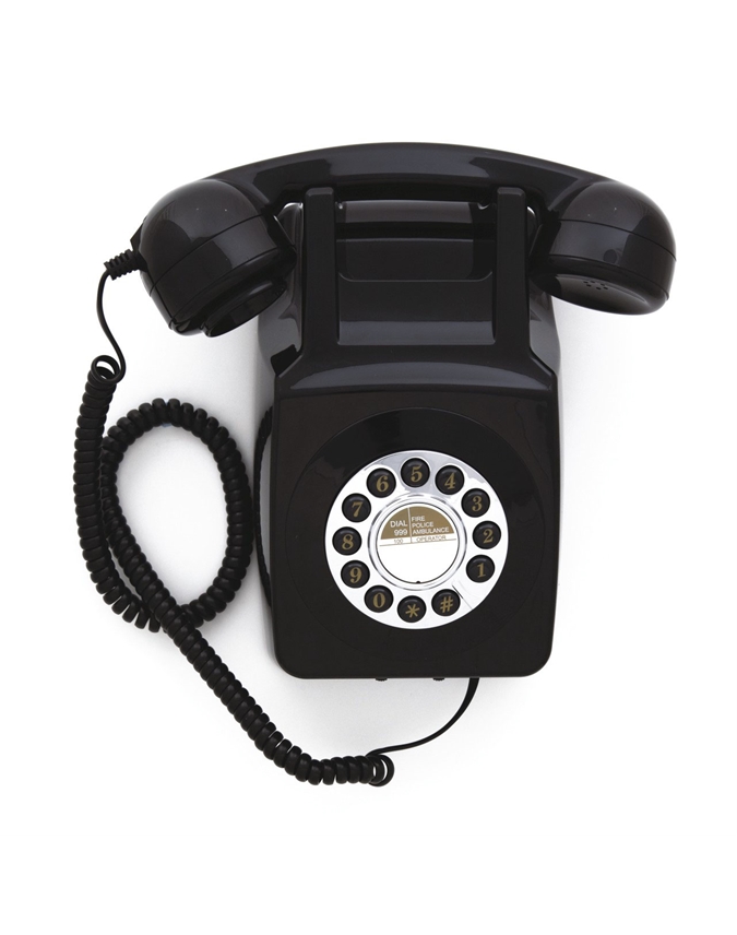 Wall-Mounted Push-Button Retro Landline Phone