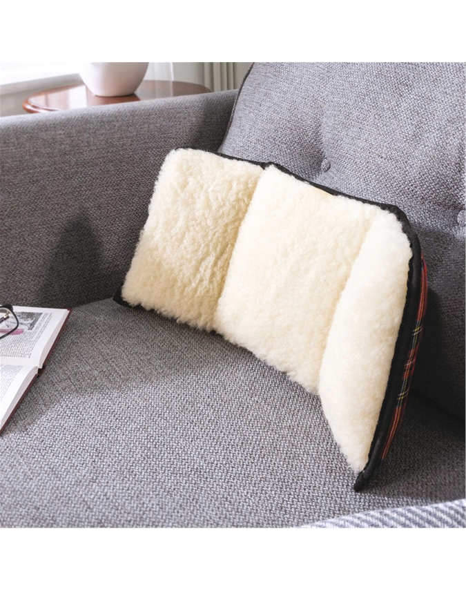 Pure Wool Tartan Back Support Cushion