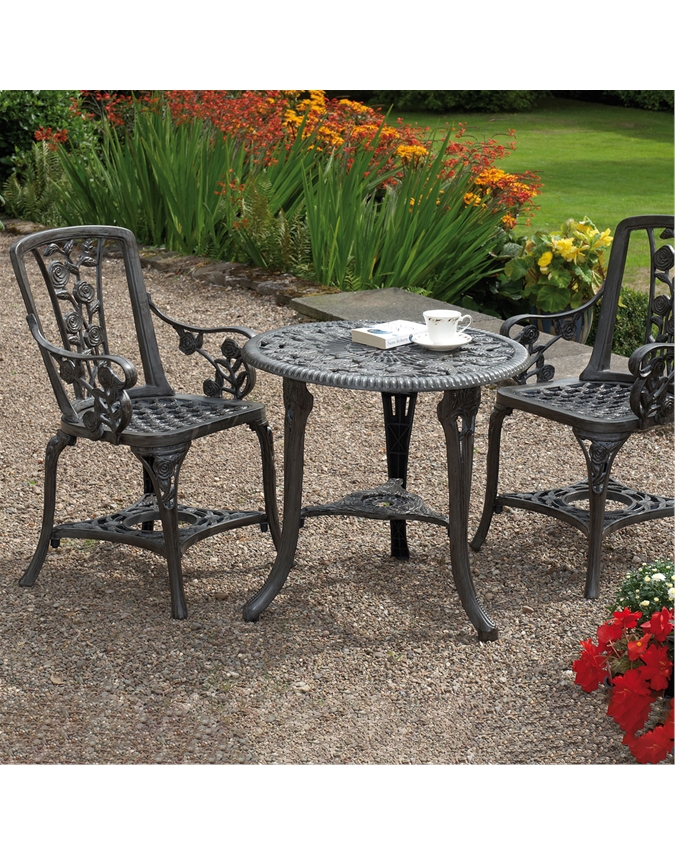 Rose Bistro Set - Grey