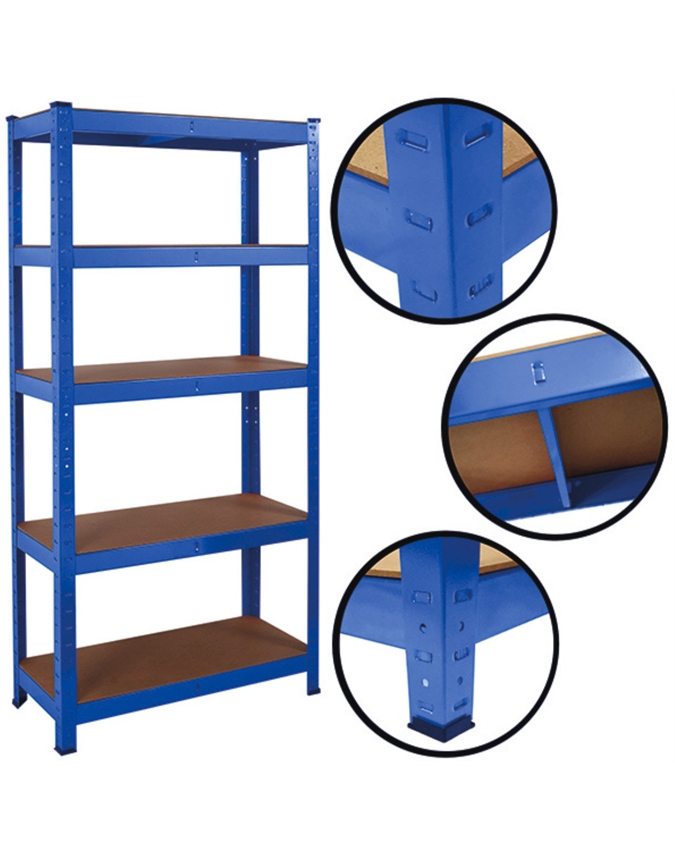 Heavy-Duty Steel No Tools Shelving Unit