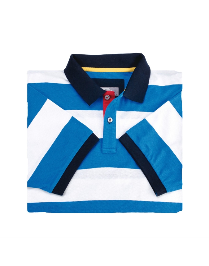 Men's Striped Nautical Polo Shirt