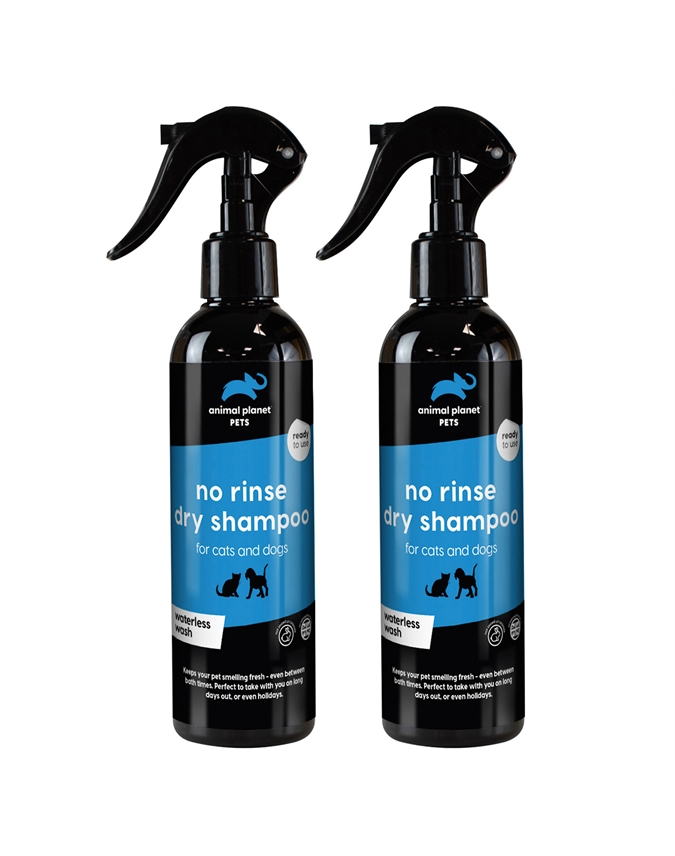 Animal Planet No rinse dry shampoo 2 x 250ml bottles