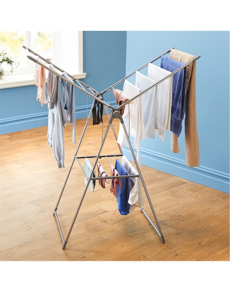 Foldaway Cross-Wing Clothes Airer