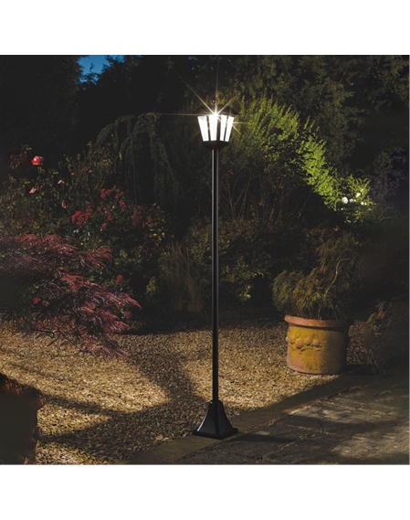 Solar Victorian-Style Garden Lamp Post
