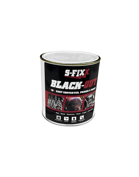 S-FIXX Black Out Paint -1 Litre