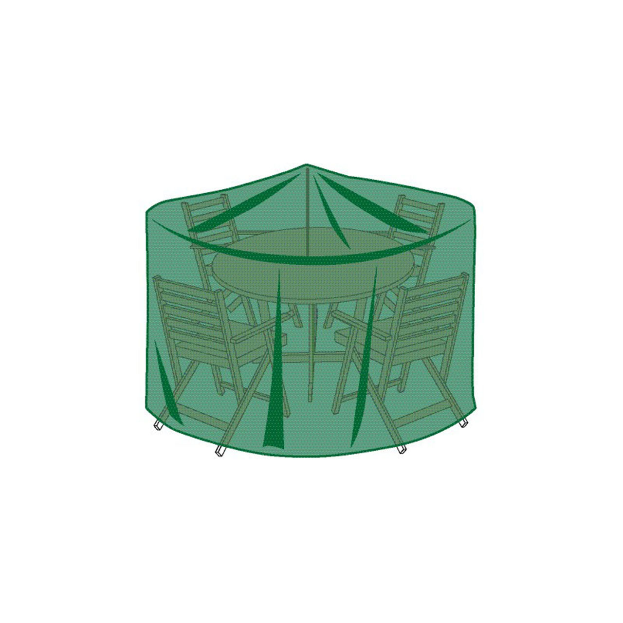4-Seater Round Patio Set Cover