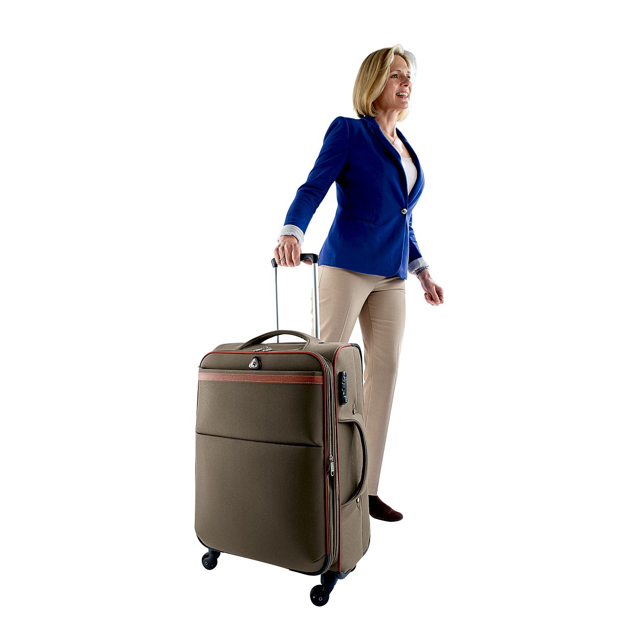 Ultra-Light Quad Wheeled Suitcase - Medium