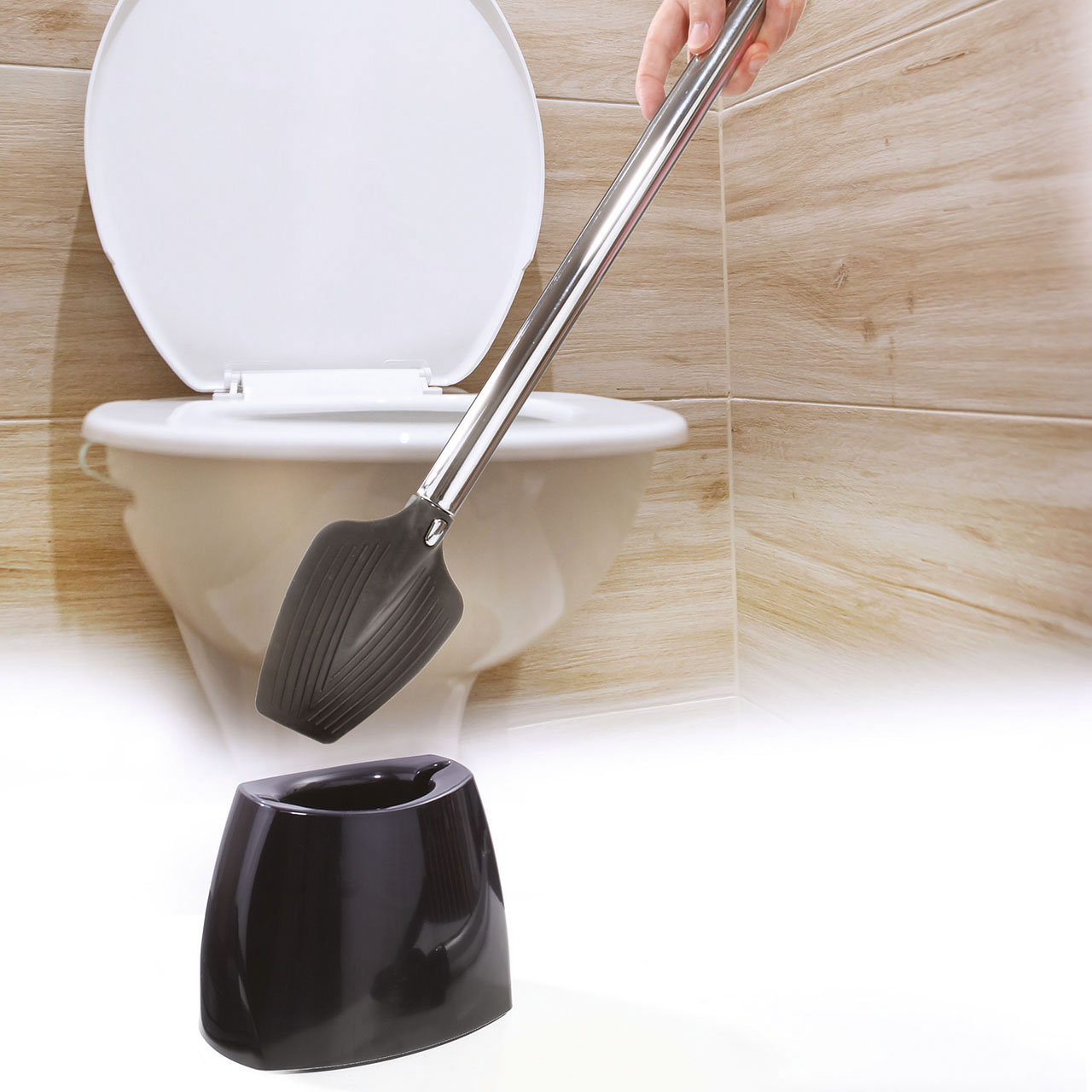 Bristle-Free Spatula Toilet Brush