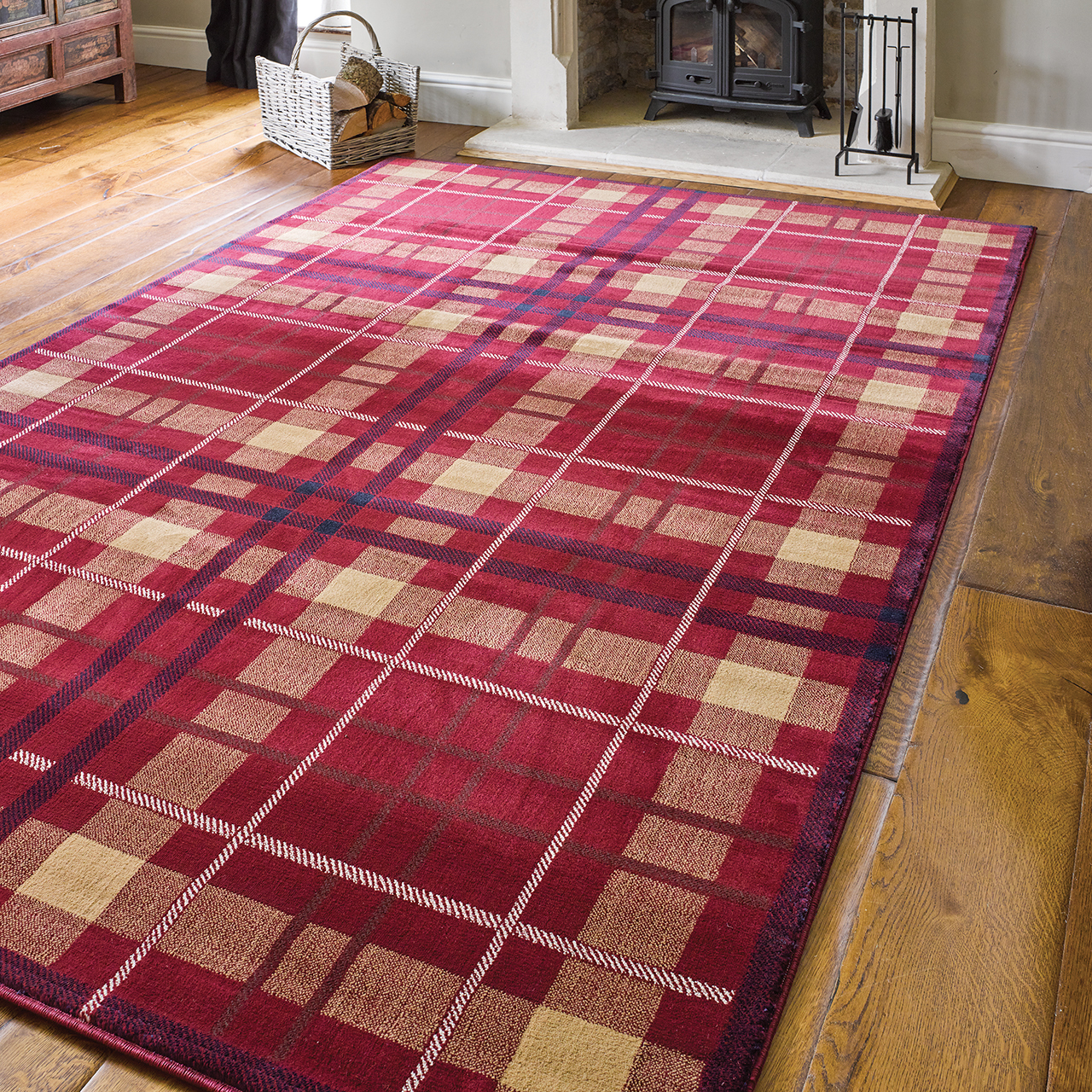 Glenside Polypropylene Tartan Rug and Runner Range