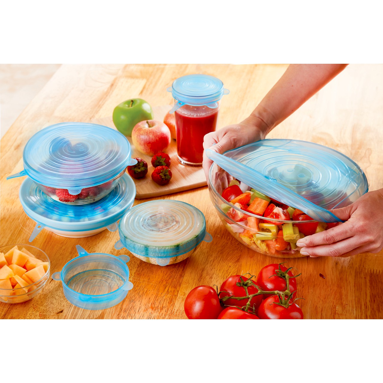 Silicone Stretch Lids - Set of 6