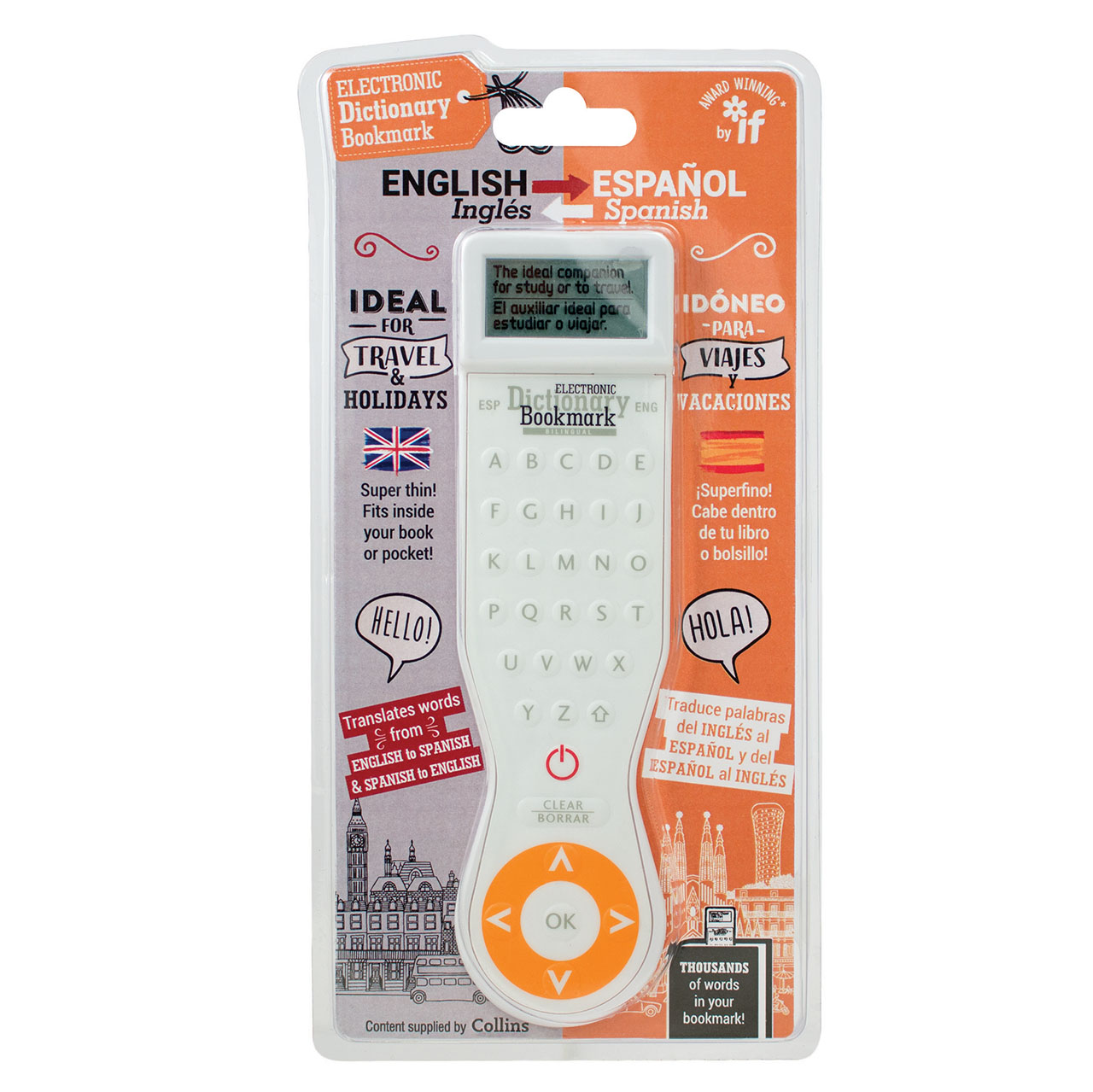 Collins Electronic Bilingual Translator Bookmark