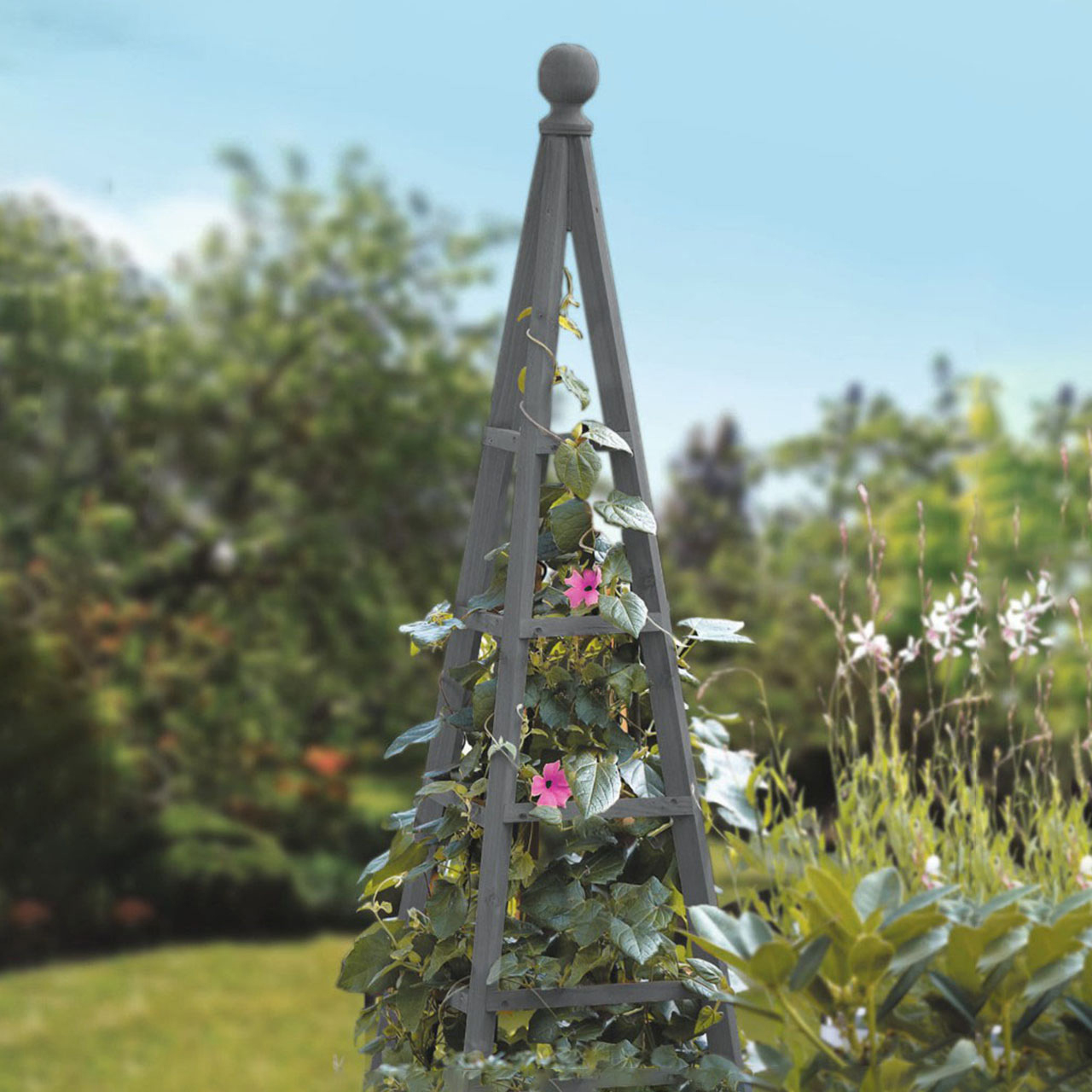Wooden Garden Obelisk