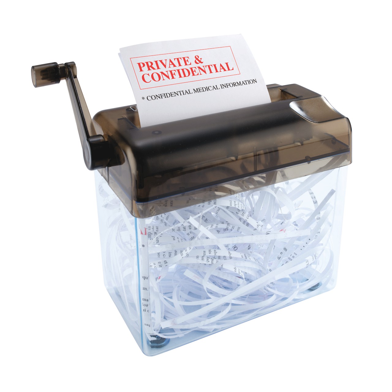 Mini Manual Paper Shredder