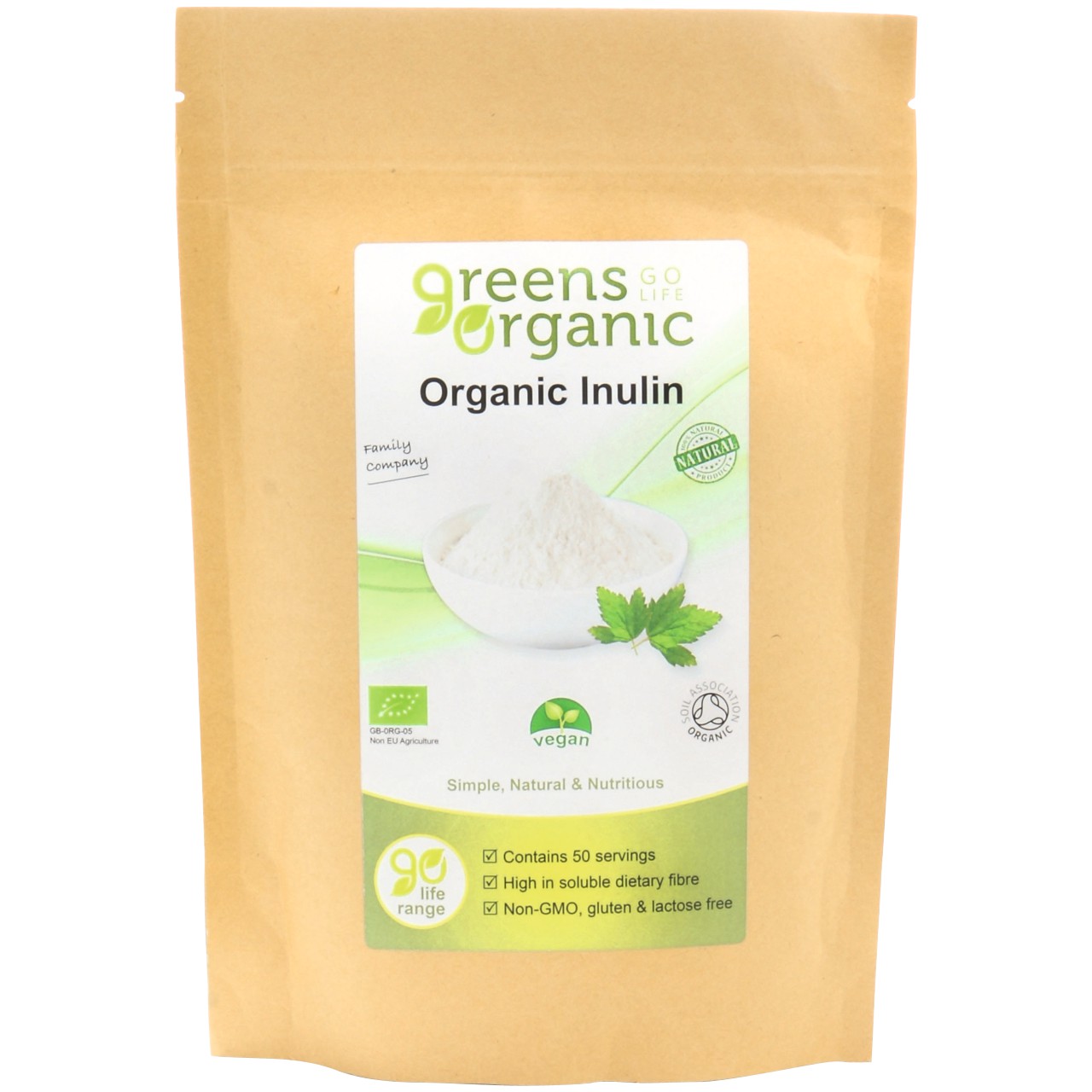 Greens Organic Prebiotic Fibre Inulin Powder