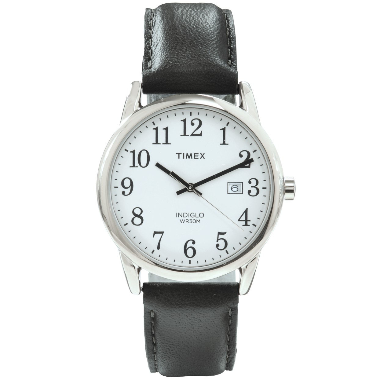 QuickDate Timex Watch with Leather Strap