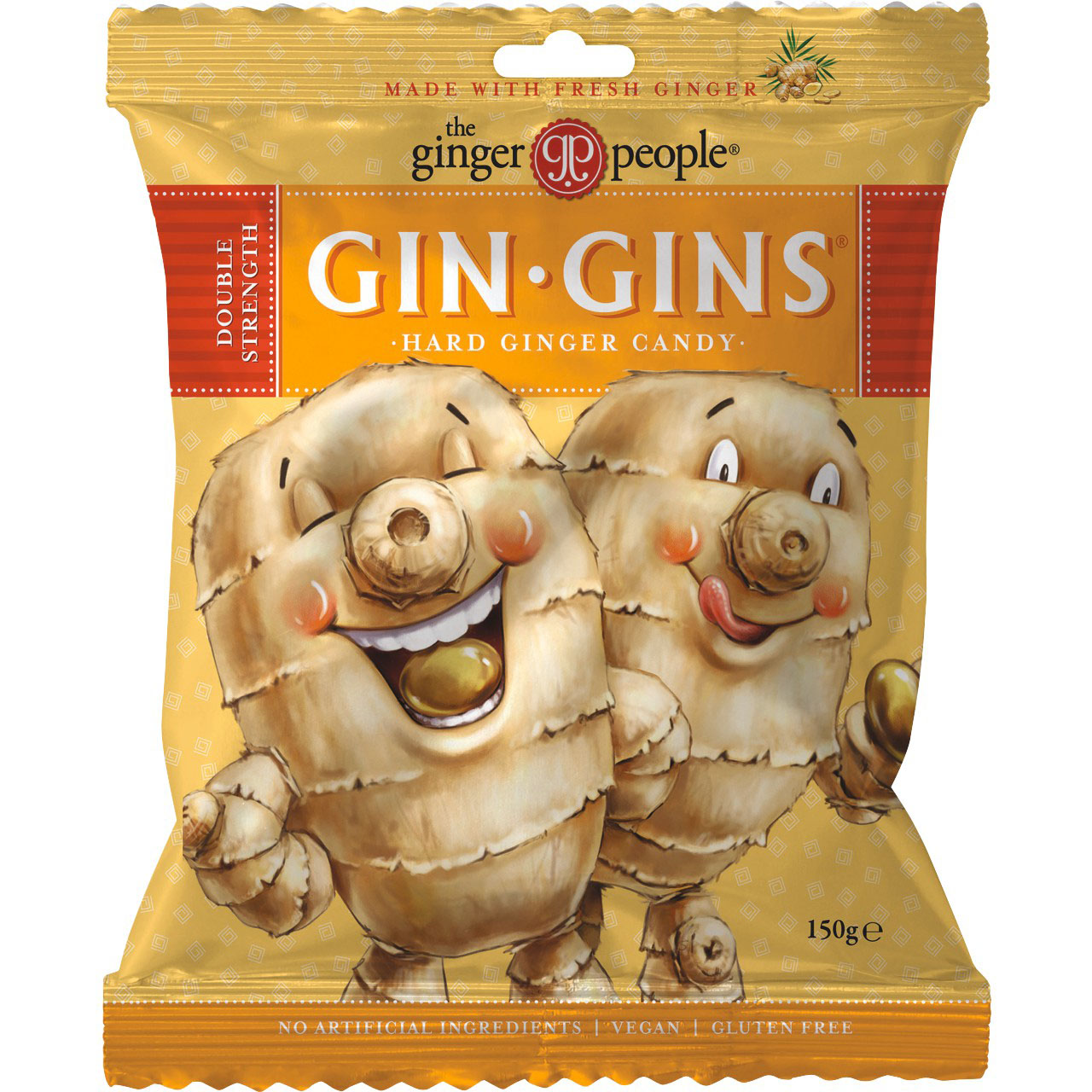 Gin Gins® Hard Ginger Candy Sweets - 3 x 150g
