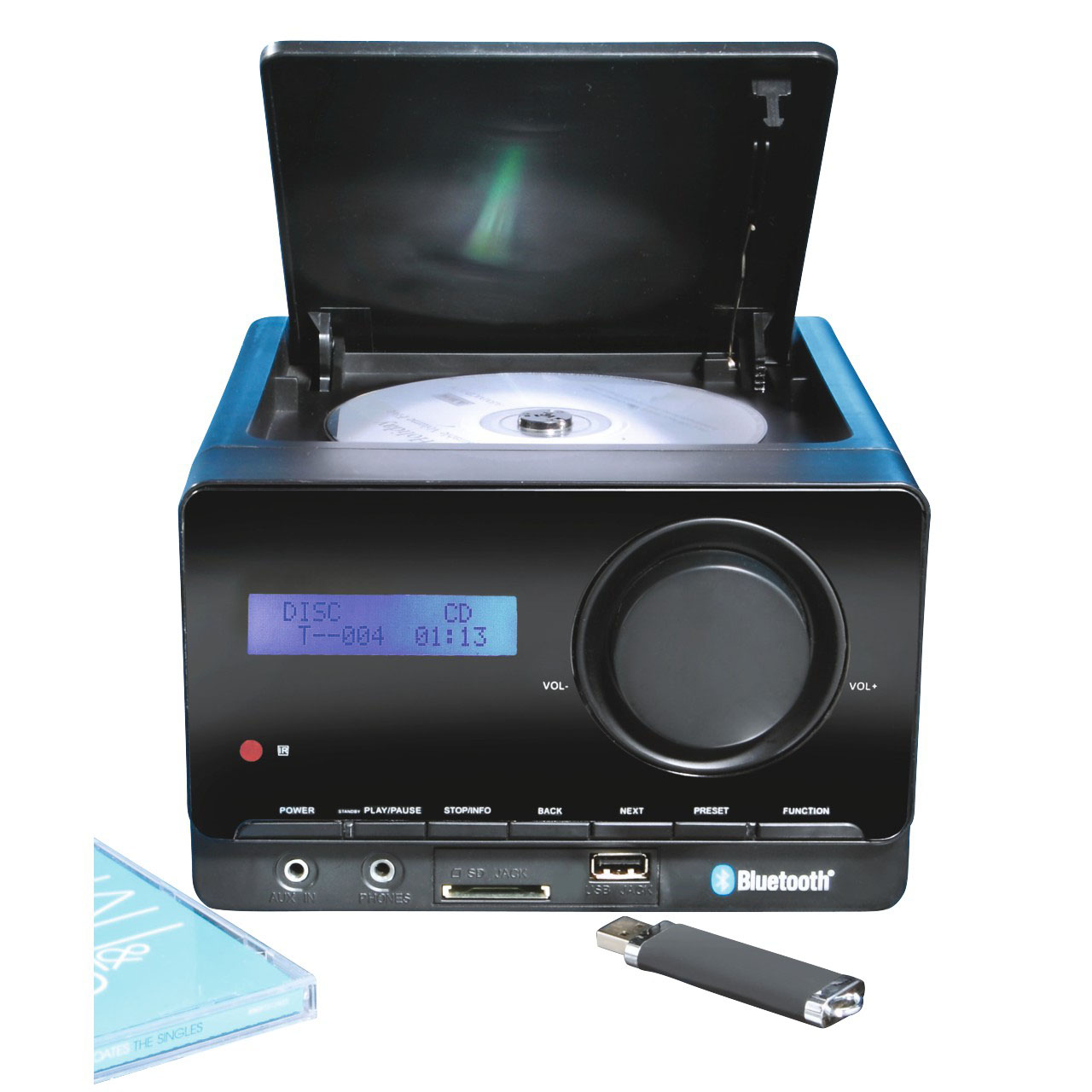 Akai Micro Hi-Fi Music System with DAB Radio and Bluetooth