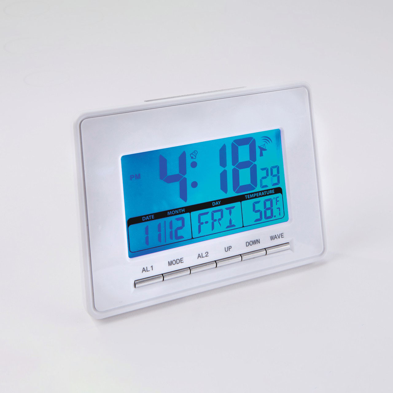 Large Display Radio Controlled Digital Alarm Clock
