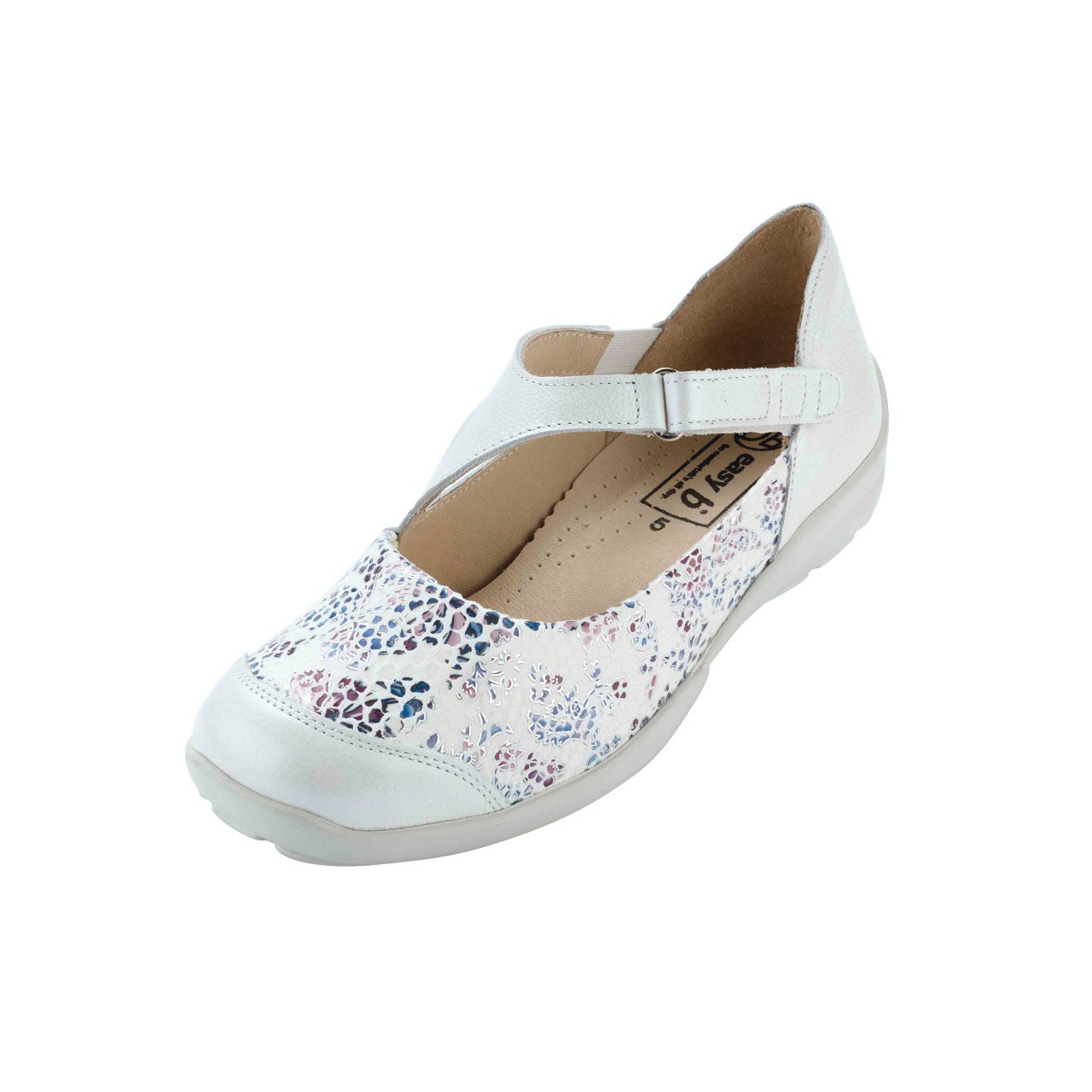 Extra-wide Stretch Floral Shoes