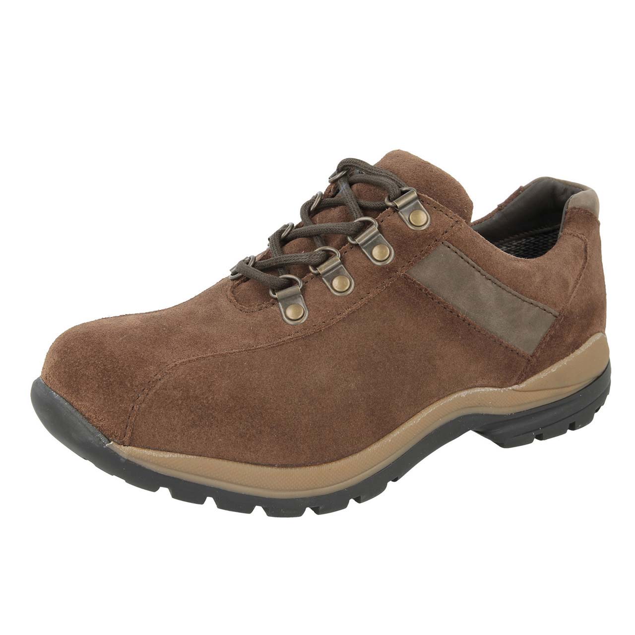 Extra Wide Unisex Suede Walking Shoes - Brown