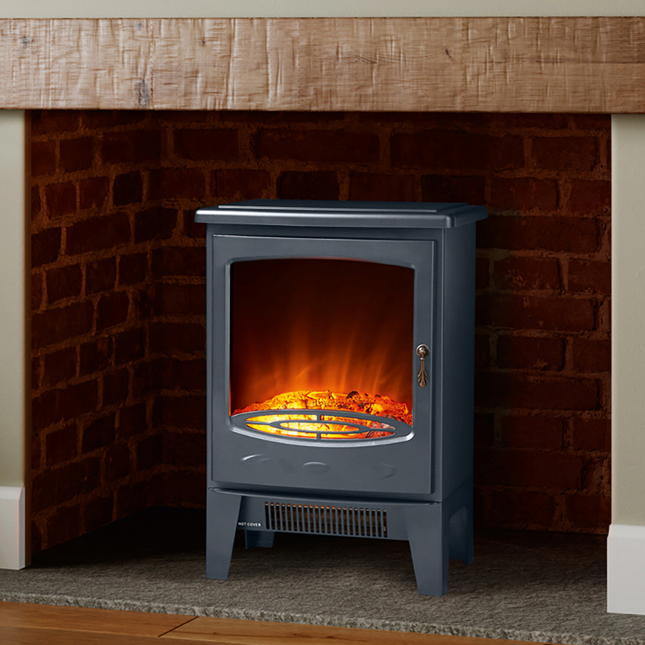 Electric Log Fire-Effect Stove