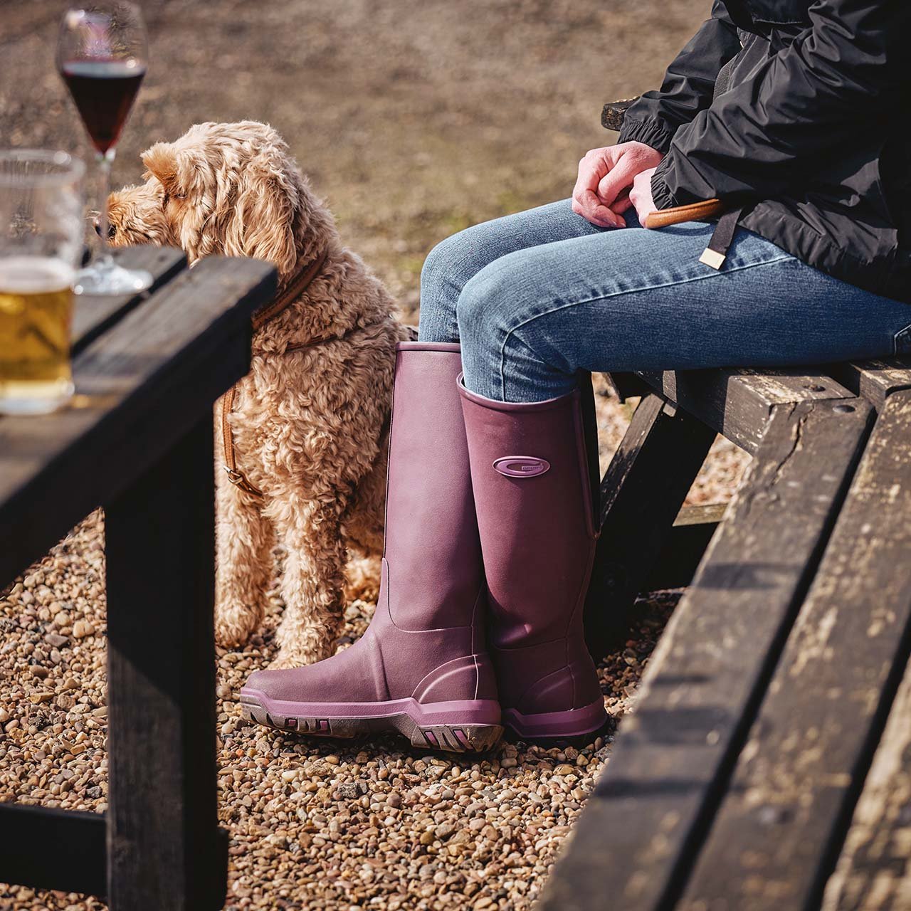 Stretch Panel Wellingtons