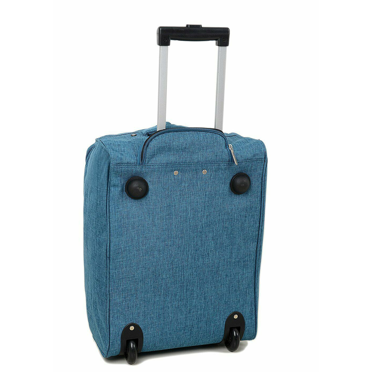 medium 4 wheel expandable soft sided lightweight cabin trolley suitcase  with wheels
