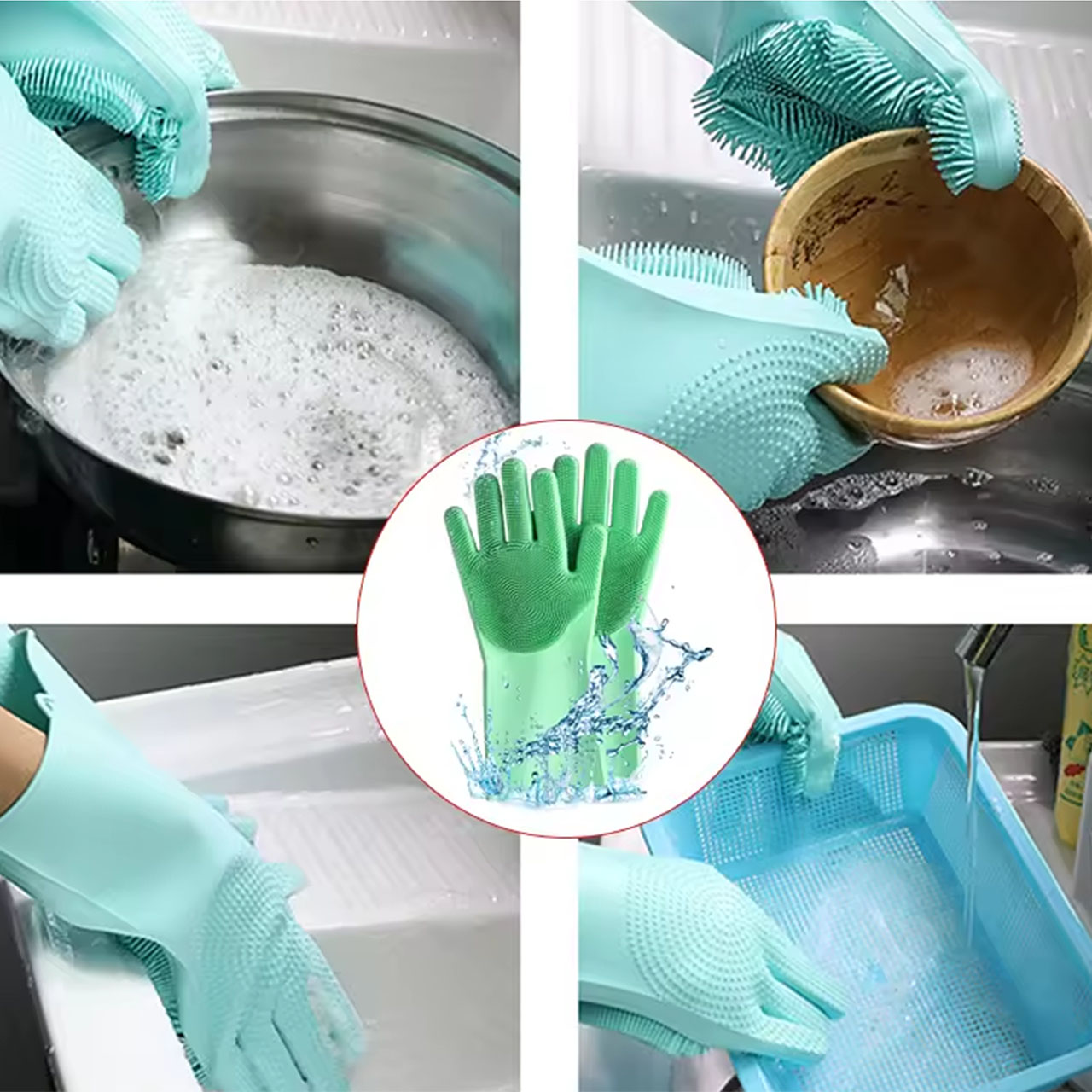 Silicone Washing Gloves