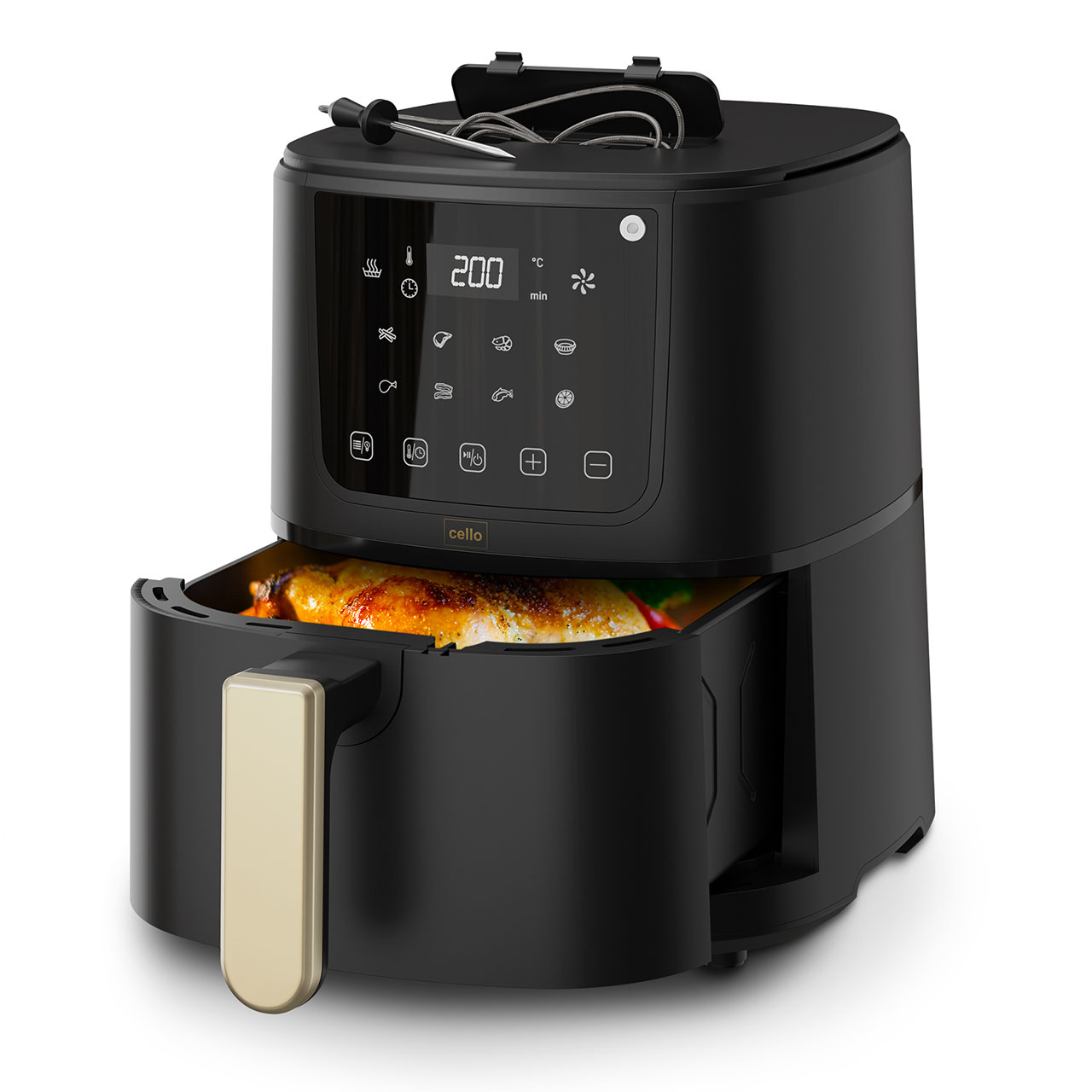 4 Litre Airfryer with Food Thermometer