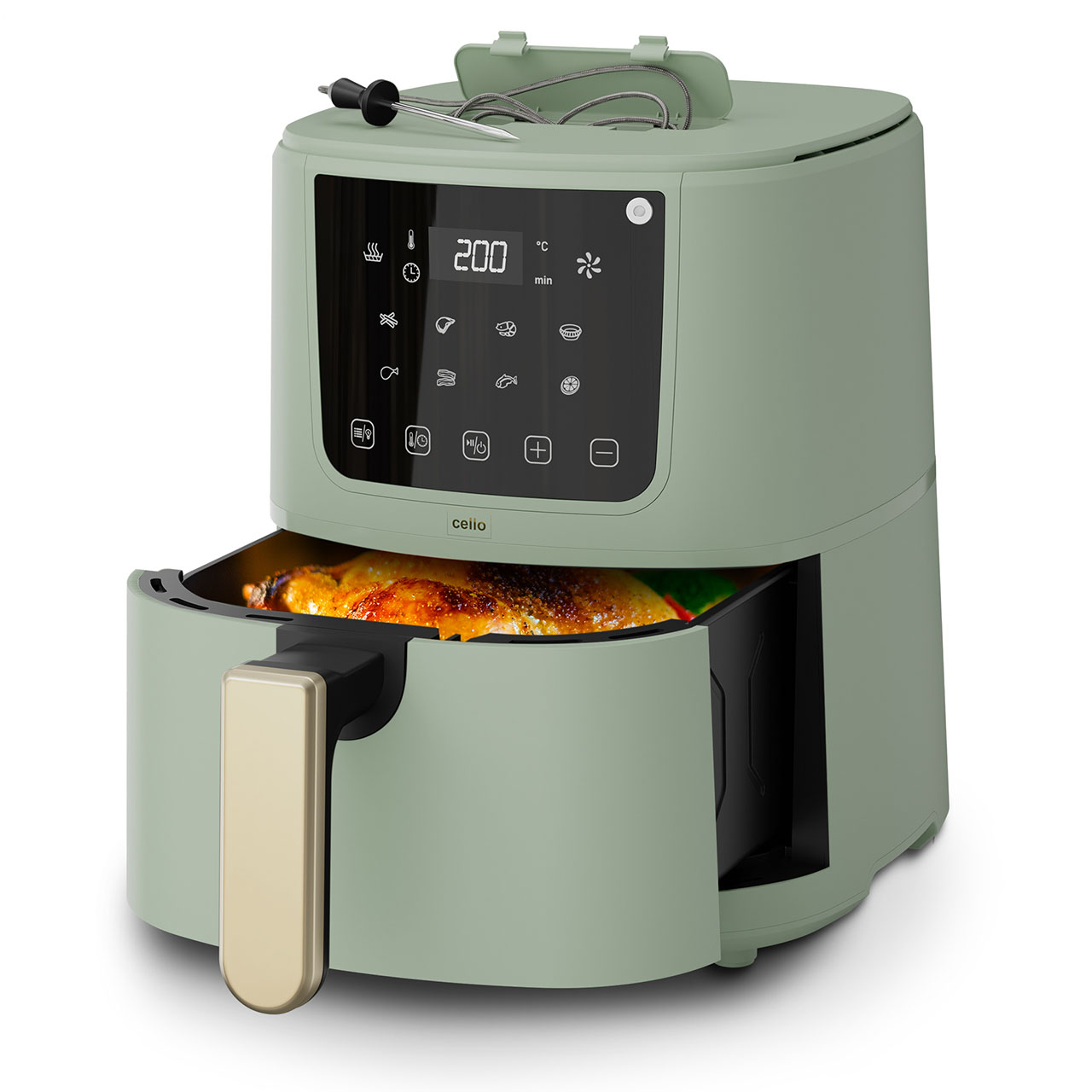 4 Litre Airfryer with Food Thermometer