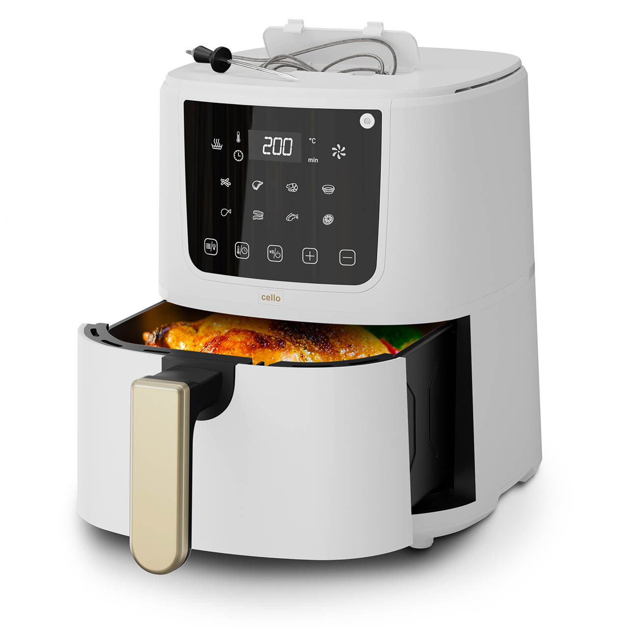 4 Litre Airfryer with Food Thermometer