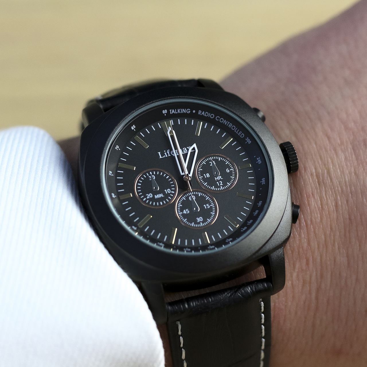 Chronograph Style Talking Atomic Watch