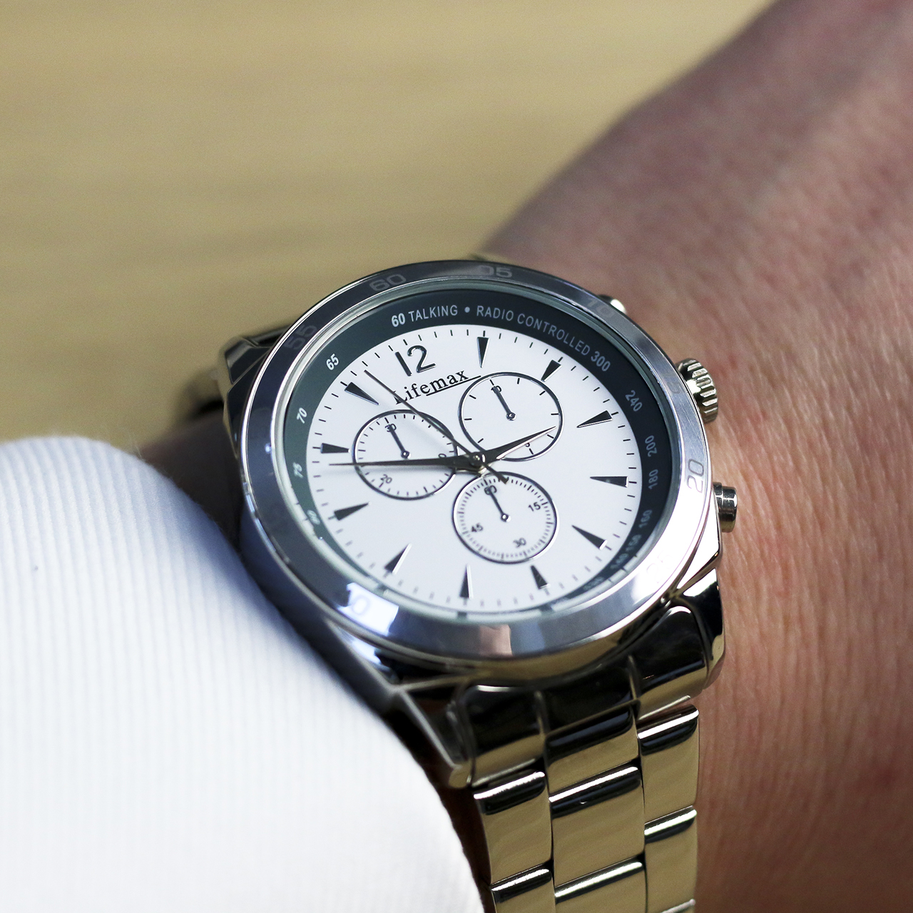 Chronograph Style Talking Atomic Watch