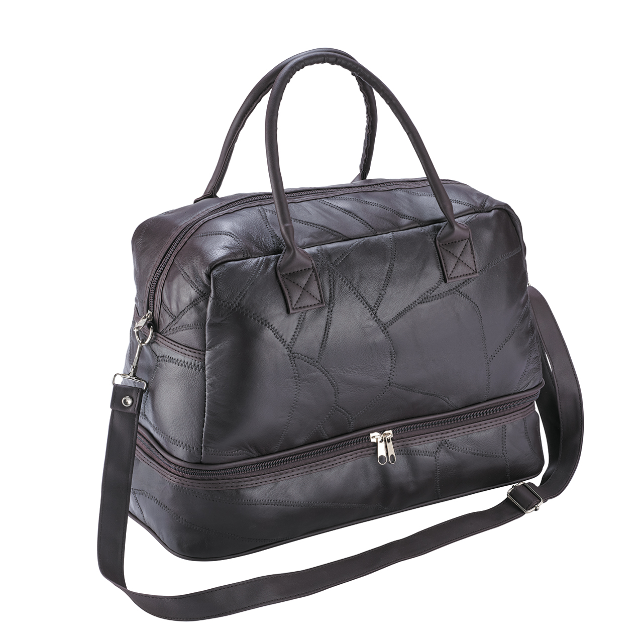 Patchwork Leather Holdall