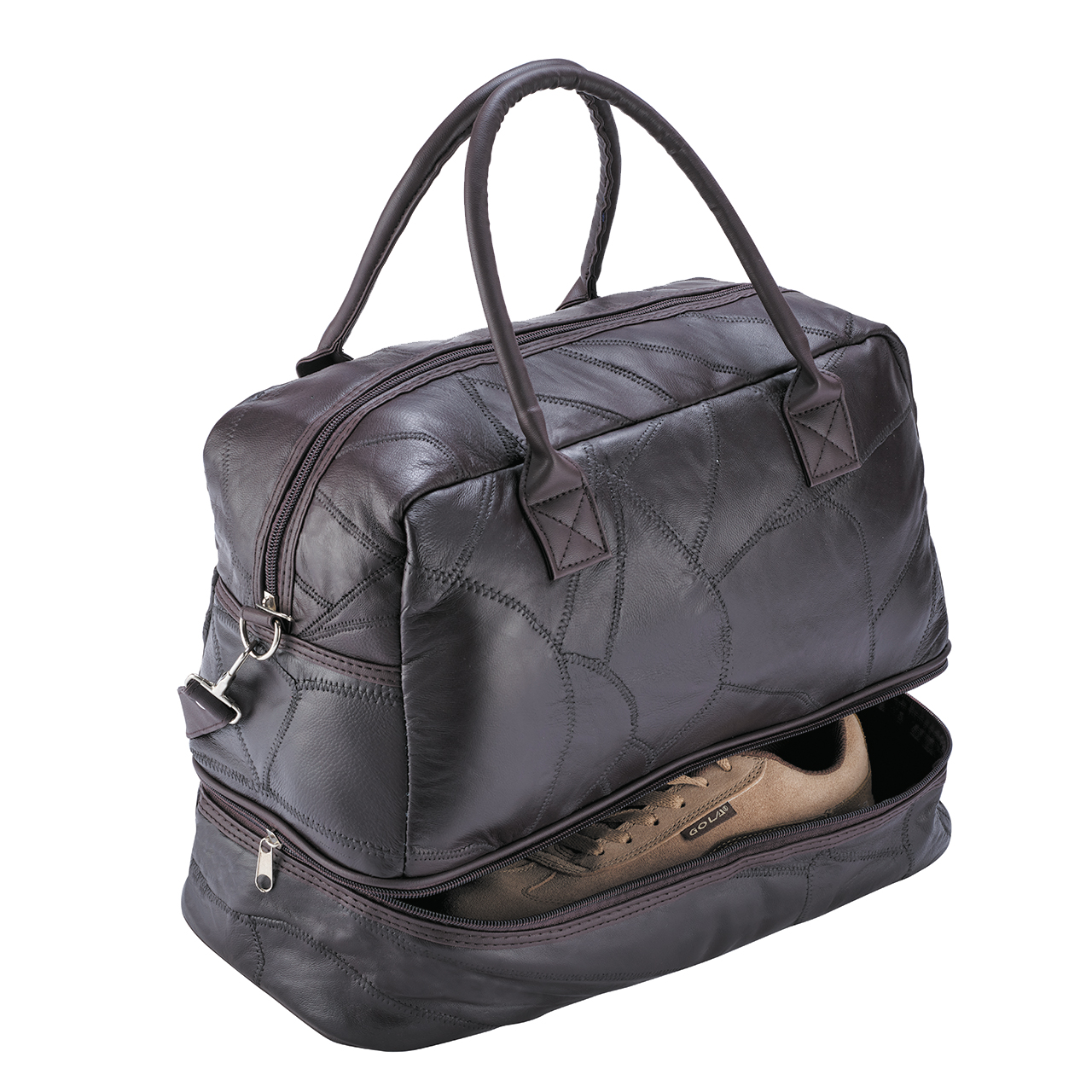 Patchwork Leather Holdall