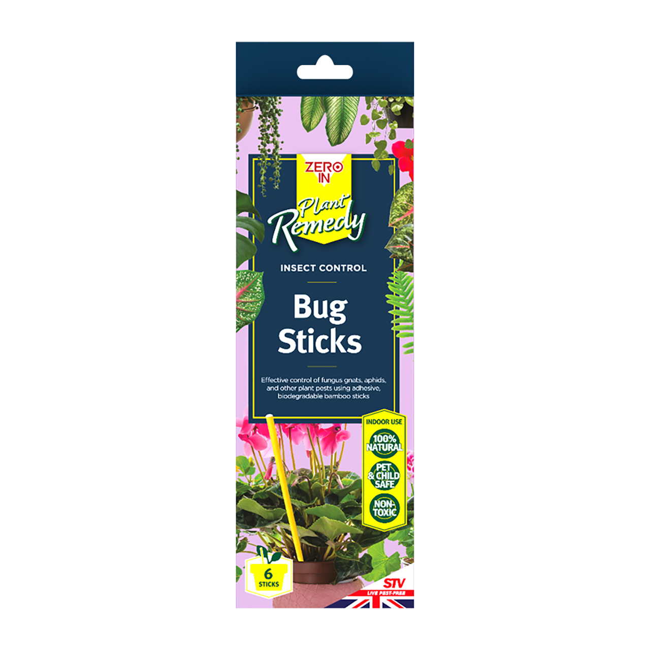 Pot Plant Bug Stick - 2 packs of 6