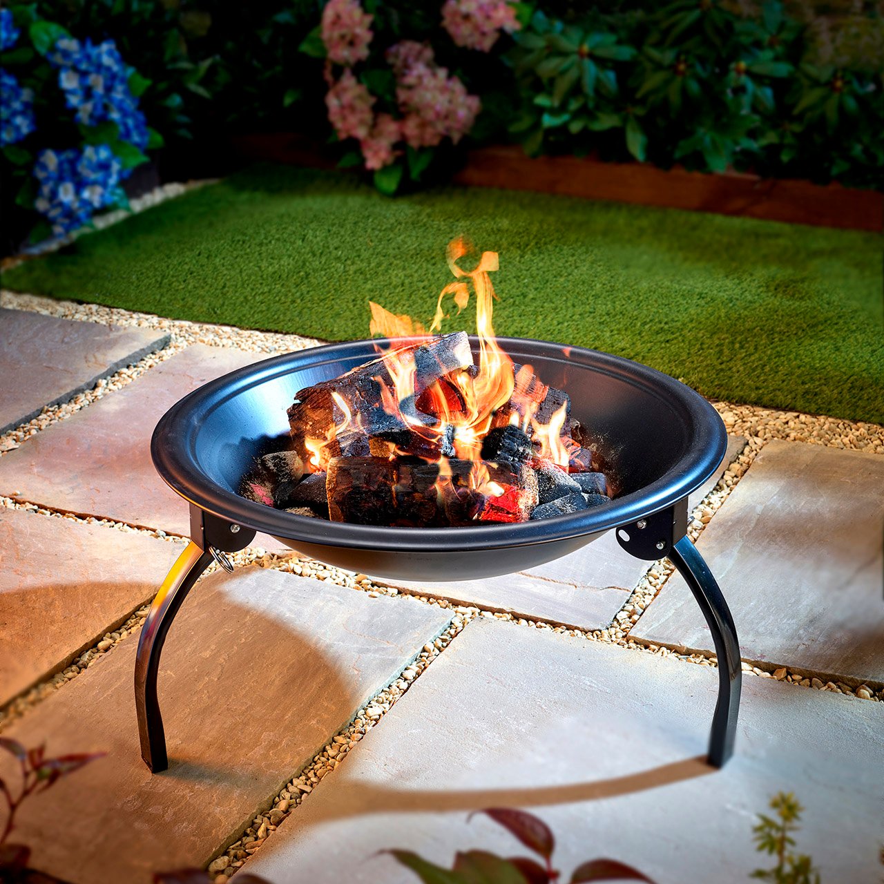 Portable Firepit with Cooking Grill