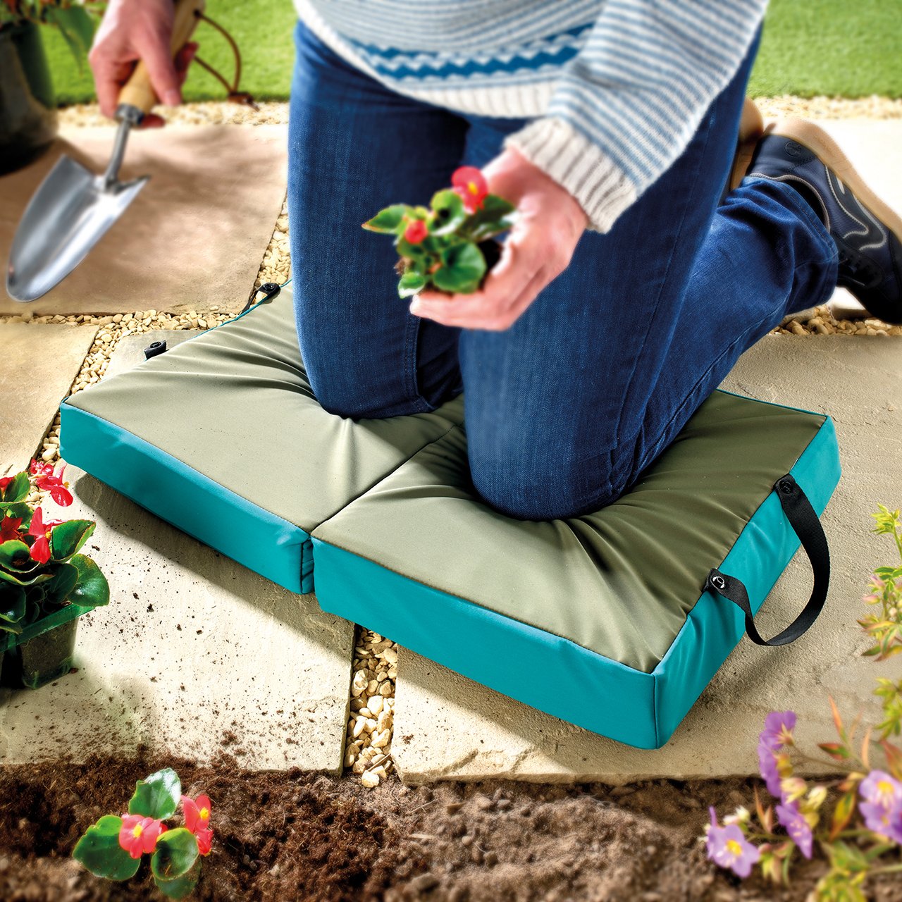 Garden Memory Foam Folding Kneeler Cushion