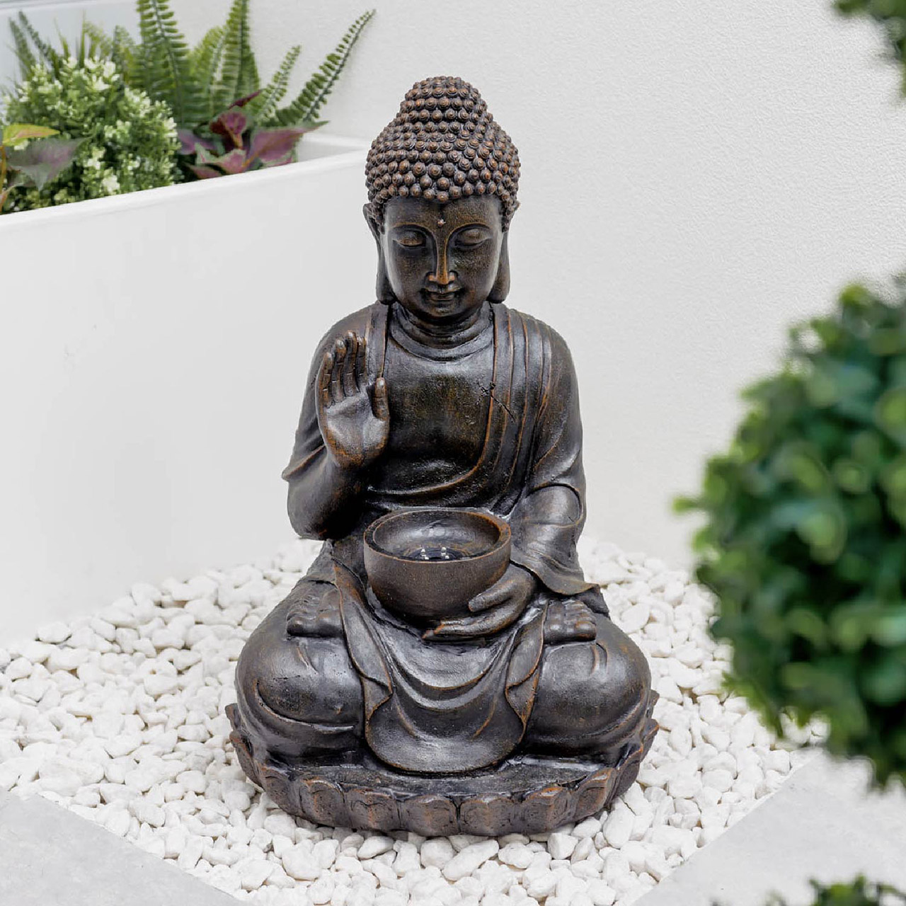 Meditating Buddha with Bowl