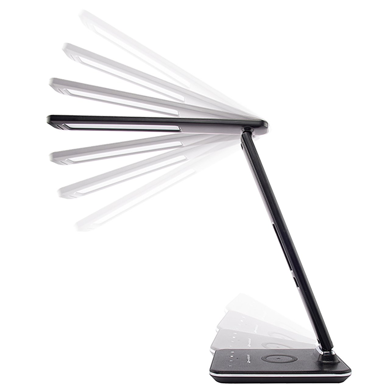 LED Lamp with Wireless Charging Pad and Clock