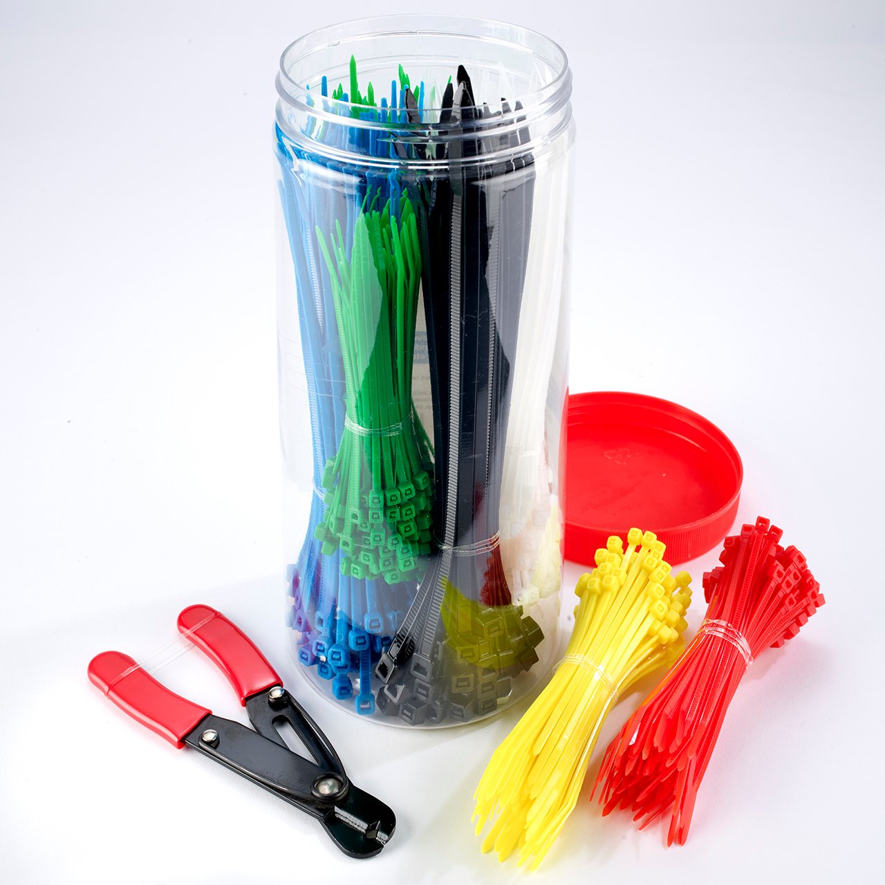800 Mixed Cables Ties with Cutter