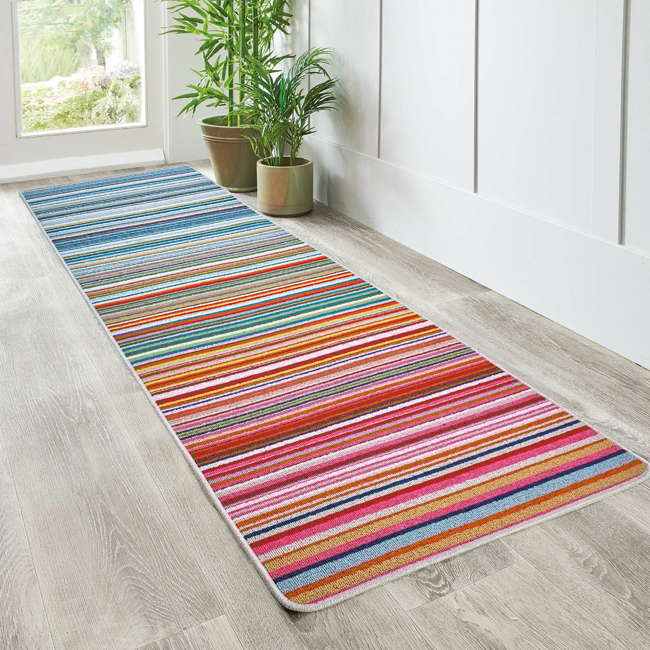 Candy Multi-Rainbow Stripe Runner