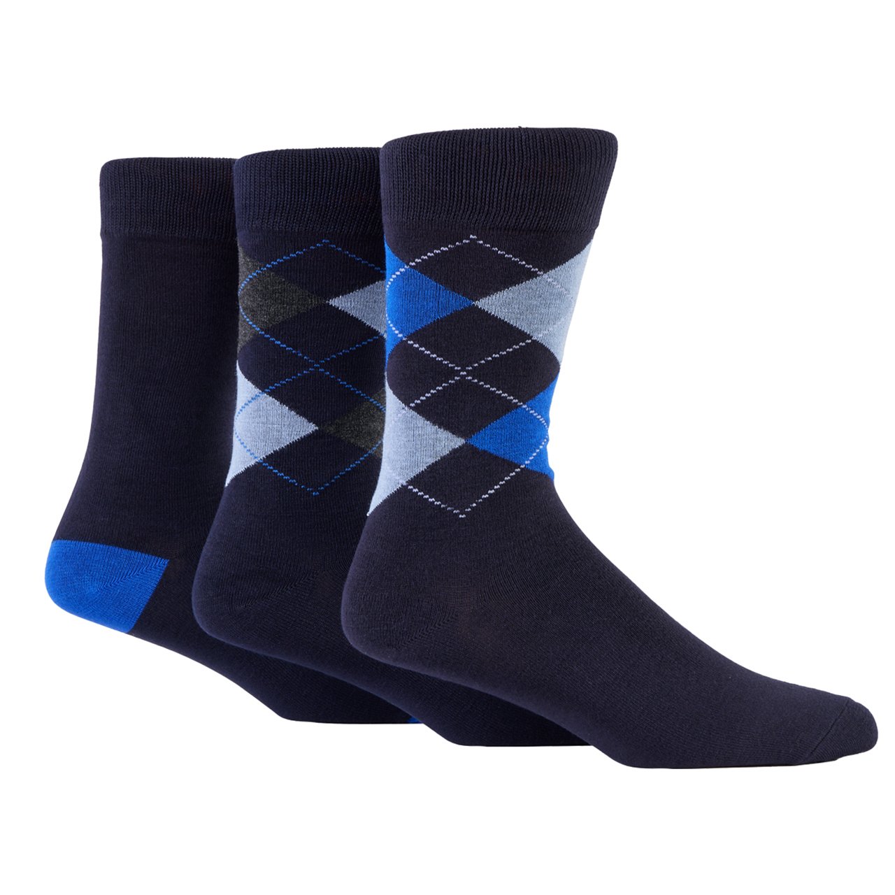 Set of 3 Glenmuir Bamboo Argyle Socks