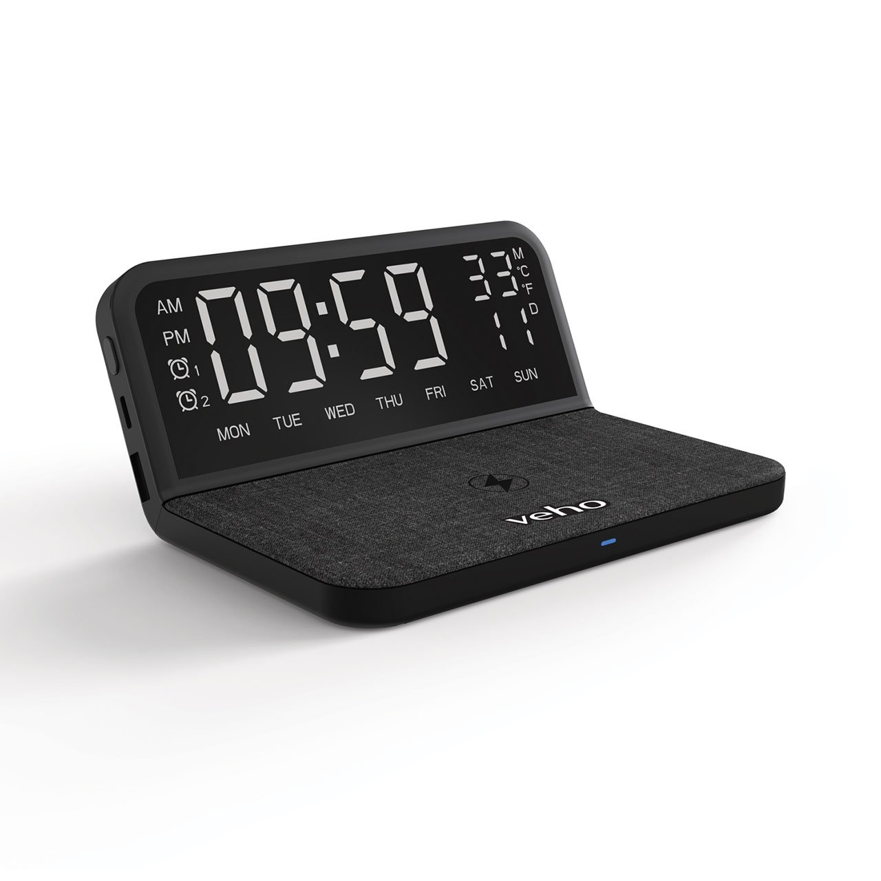 Digital Alarm Clock and Wireless Charger
