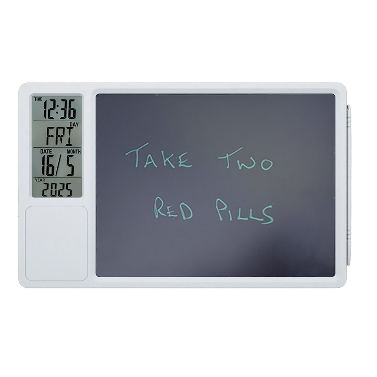 Reminder Note Board with Clock