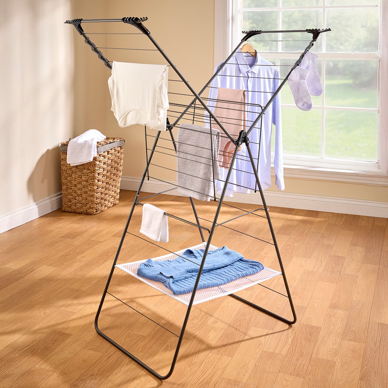 X Wing Airer, 24 Metres of Drying Space