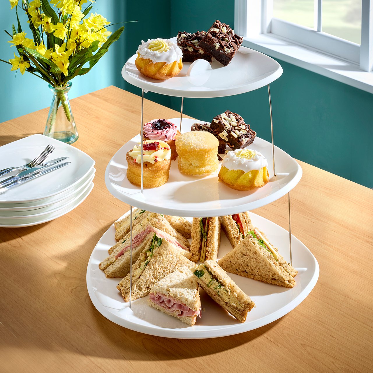 3-Tier Twist Serving Plates