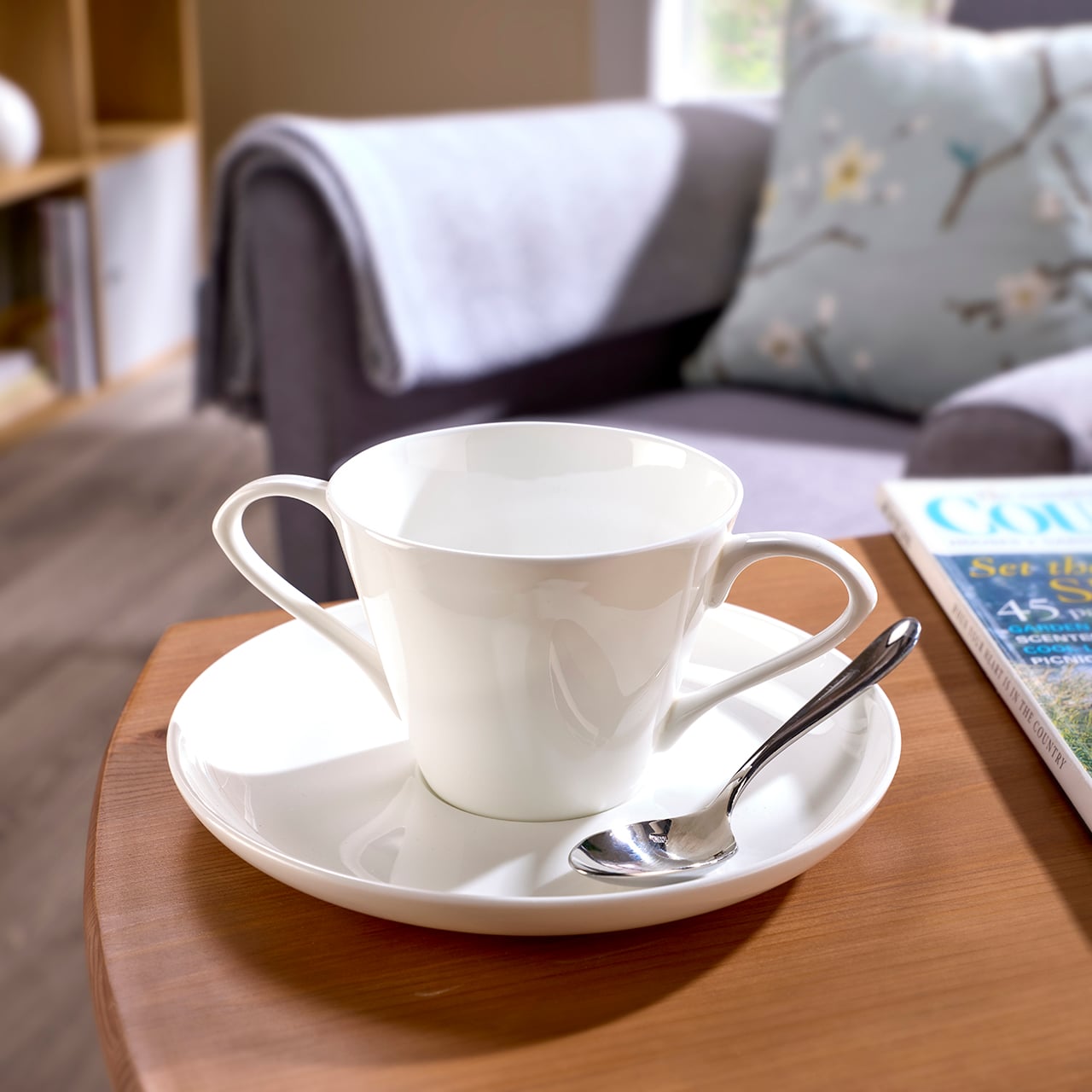 Easy Grip Cup and Saucer